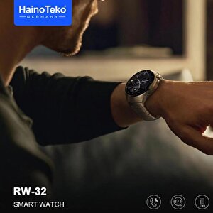 Haino Teko Rw32 Watch 4 Pro Curved Amoled Ekran Android İos Harmonyos Uyumlu Akıllı Saat Siyah