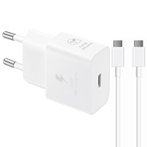 Galaxy S23 Fe İle Uyumlu T2510n 25w Şarj Aleti Type-c To Type-c 6a 120w 2metre Kablolu Beyaz