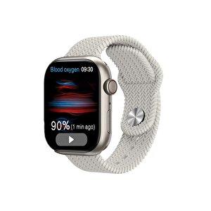 Watch Hk9 Pro Plus Amoled Ekran Android İos Harmonyos Uyumlu Akıllı Saat Beyaz