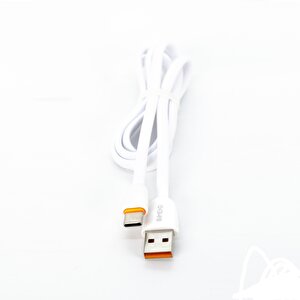 İmeng İphone 15 Plus İle Uyumlu 3.1a Usba To Type-c Data Ve Hızlı Şarj Kablosu Beyaz