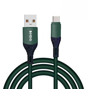 İmeng Vivo V29 5g İle Uyumlu 6a 100w Usba To Type-c Data Ve Hızlı Şarj Kablosu Yeşil