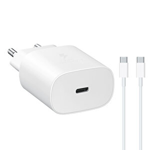 Galaxy S24 İle Uyumlu Ta800n 25w Şarj Aleti 5a 65w Type-c To Type-c 3metre Kablolu Beyaz
