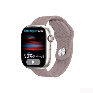 Watch Hk9 Pro Plus Amoled Ekran Android İos Harmonyos Uyumlu Akıllı Saat Krem