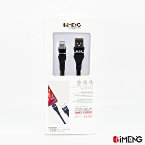 İmeng Tecno Pova 5 Pro İle Uyumlu 3.1a Usba To Type-c Örgülü Data Ve Hızlı Şarj Kablosu Siyah