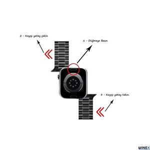 Winex Watch 8 Ws92 Max Amoled Ekran Android İos Harmonyos Uyumlu Akıllı Saat Gümüş