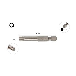 Ceta Form T30 X 50 Mm Torx Bits Uç Cb/829