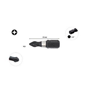 Pz1 X 25 Mm Darbeli Yıldız Bits Uç  Cb/351tm