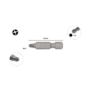 Torq-set Uçlu Bits No 3 X 32mm Cb/860303 