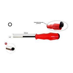 3100/bt1 Depolu Bits Tutucu Tornavida 1/4" 100mm