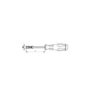 3100/bt1 Depolu Bits Tutucu Tornavida 1/4" 100mm