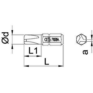 Ceta Form Tri-wing Tw 5 X 25 Mm Bits Uç Cb/875