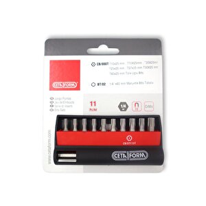 Ceta Form Cb/st113t Delikli Torx Bits Uç Takımı + Bits Tutucu 11 Parça