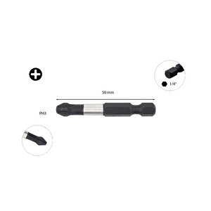 Ph3 X 50 Mm Darbeli Yıldız Bits Uç Cb/493tm