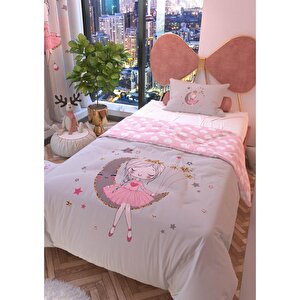 Ay Kızı Gri Çift Taraflı Çocuk Nevresim Takımı 160x220 Cm