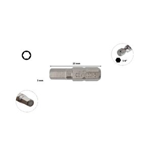 Ceta Form 5 X 25 Mm Bits Allen (alyan) Uç Cb/1850