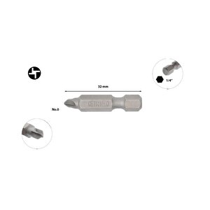 Torq-set Uçlu Bits No 0 X 32mm Cb/860300