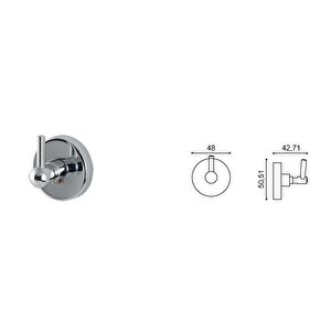 Çeli̇k Banyo Karaca Tekli̇ Bornozluk Kr10-030