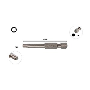 T25 X 50 Mm Torx Bits Uç Cb/827