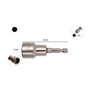 17 X 65 Mm Manyetik Lokma Bt/1765