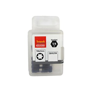T40 X 25 Mm Darbeli Torx Bits Uç Cb/812tm