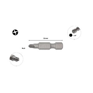 Torq-set Uçlu Bits No 8 X 32mm Cb/860308