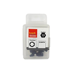 T25 X 25 Mm Darbeli Torx Bits Uç Cb/809tm