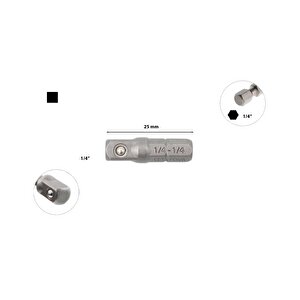 Lokma Adaptörü 1/4" - 1/4" X 25mm Bt/7010 