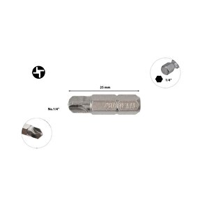 Torq-set Uçlu 1/4" X 25 Mm Bits Cb/869