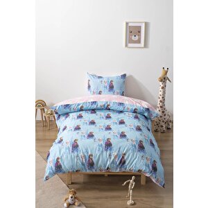 Elsa Avize Ve Çift Taraflı Çocuk Nevresim Takımı 160x220 Cm Set