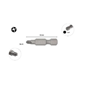Torq-set Uçlu Bits No 10 X 32mm Cb/860310