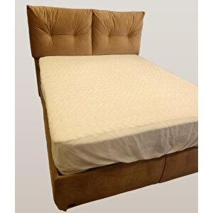 Alez Fitted 90179 Model Full Kenar Yatak Koruyucu Lastikli 160x200 Pamuk Beyaz El Yapım
