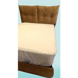 Alez Fitted 90179 Model Full Kenar Yatak Koruyucu Lastikli 160x200 Pamuk Beyaz El Yapım