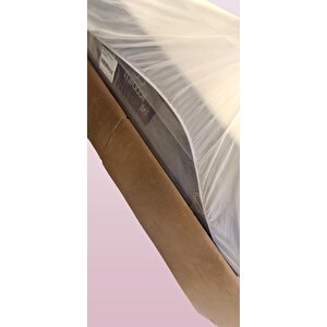 Alez Fitted 90178 Model Full Kenar Yatak Koruyucu Lastikli 150 Pamuk Beyaz Renk El Yapı