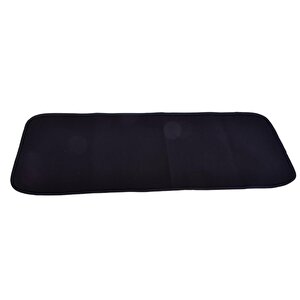 Kustulli Universal Terletmez 3'lü Pilot Kilim Minder Oto Kılıf Takımı Siyah K0606
