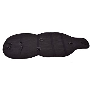 Kustulli Universal Terletmez 3'lü Pilot Kilim Minder Oto Kılıf Takımı Siyah K0606