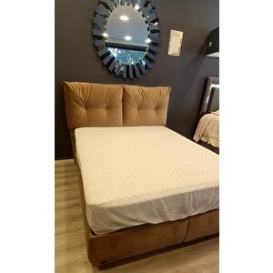Alez Fitted 90176 Model Full Kenar Yatak Koruyucu Lastikli 100x200 Pamuk Beyaz El Yapım