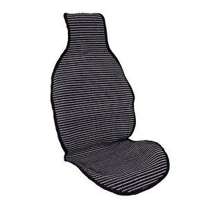 Kustulli Universal Terletmez 3'lü Pilot Kilim Minder Oto Kılıf Takımı Siyah K0423