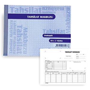 Otokopili Tahsilat Makbuzu 50 X 2 Nüsha A5 Boyutunda