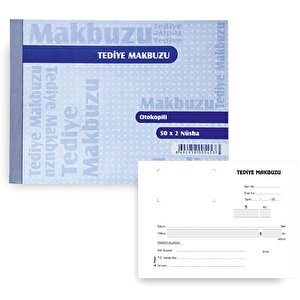 Otokopili Tediye Makbuzu 50 X 2 Nüsha A5 Boyutunda
