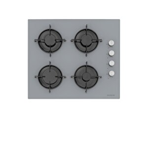 Silverline 3'lü Gri Cam Ankastre Set (3481 Flam 60 Gri+cs5349s01+bo6501s01)