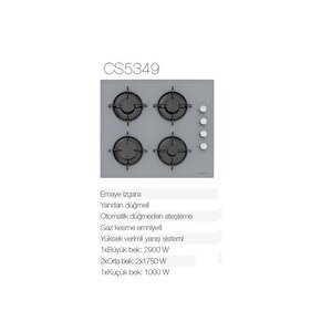 Silverline 3'lü Gri Cam Ankastre Set (3481 Flam 60 Gri+cs5349s01+bo6501s01)