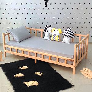 Premium Montessori Yatak Doğal Çam Çocuk Ahşap Karyola 100x200 cm