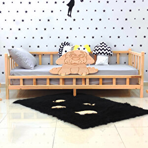 Sevimli Figürlü Montessori Yatak Çocuk Karyola 90x200 cm