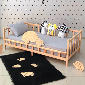Premium Arabalı Montessori Yatak Çocuk Ve Bebek Karyola 100x200 cm
