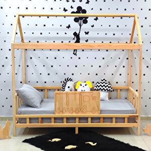 Tren Montessori Yatak Çocuk Karyola Doğalçam Bebek Yatak 60x120 cm