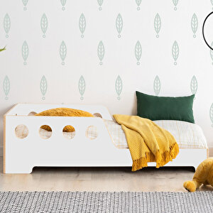 Roofed Mdf Montessori Karyola Bebek Ve Çocuk Yatak Beşik 100x200 cm