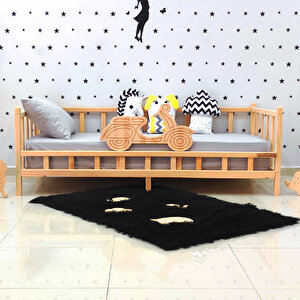 Motosikletli Montessori Yatak Ahşap Beşik Çocuk Karyola 60x120 cm