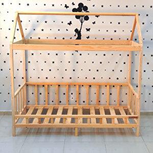 Montessori Yatak Luxury Arabalı Çocuk Karyola 90x190 cm