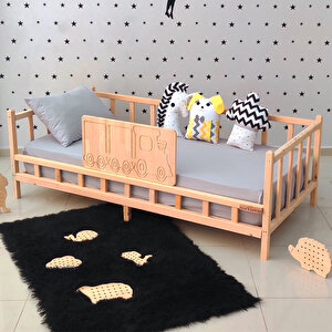 Trenli Montessori Karyola Çocuk Yatak Bebek Beşik 80x180 cm