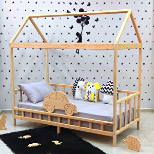 Montessori Yatak Luxury Arabalı Çocuk Karyola 120x200 cm